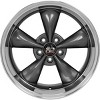 OE Wheels LLC FR01-17105-5450-27AM Anthracite Wheel with Machined Lip Painted (17 x 10.5 inches /5 x 114 mm, 27 mm Offset) - 2 of 3