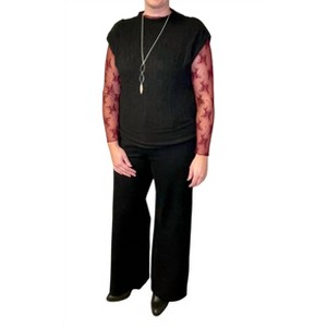 Women's Mock Neck Knit Top - Democracy - 1 of 3