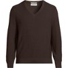 Lands' End Men's Long Sleeve Washable Merino Wool V Neck Sweater - 3 of 3