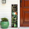 HomeRoots 36" Black Gold And Green Solid Wood Happy St Patrick's Day Shamrock Porch Sign - 2 of 4