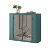NicBex Wall Cabinet with Mirror Doors,Over the Toilet Storage Cabinet,Wall Mounted Bathroom Cabinet with Open Shelves,Storage Cabinet for Vanity - 2 of 4