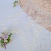 Anna-Kaci Women's Sheer Lace Neck Scarf with Embroidered Rose Floral Edging and Scalloped Trim Detail - 3 of 4