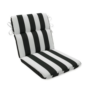 Cabana Stripe Outdoor Chair Cushion - Pillow Perfect - 1 of 4
