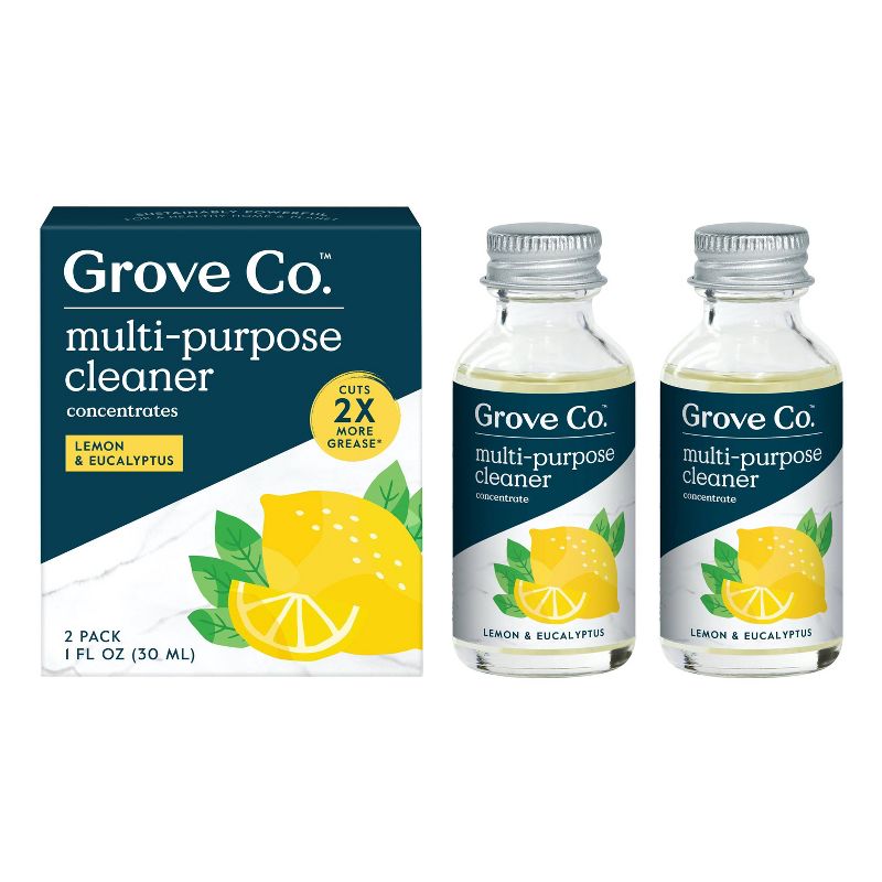 Grove Co. Lemon Multi-Purpose Cleaner Concentrate - 2ct, 1 of 11