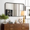 Lirago Metal Flat Mirror Wall Mirror Vanity Mirror Decor Mirror 38x26 Black - 2 of 4