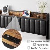 coucheta Bed Frame with Storage Headboard, Upholstered Platform Bed with USB Ports & Outlets, Noise Free, No Box Spring Needed, Easy Assembly - 4 of 4