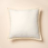 26"x26" Quilt Euro Square Throw Pillow Sour Cream - Hearth & Hand™ with Magnolia - 3 of 4