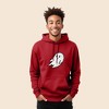 Dalix Giant Ghost Embroidered Hoodie Soft Fleece Hood Sweatshirt Mens - 3 of 4