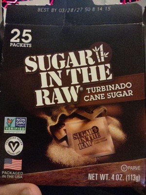 Sugar In The Raw Sugar Packets, Raw Sugar, 0.18 oz Packets, 500 per Carton  827749 