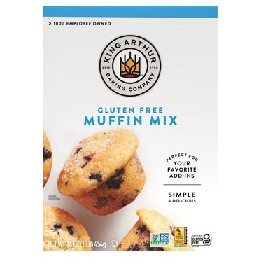 King Arthur Flour Muffin Mix Gluten Free 16 oz Pack of 3