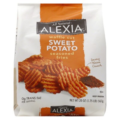 Alexia Frozen All Natural Frozen Waffle Cut Sweet Potato Seasoned Fries - 20oz