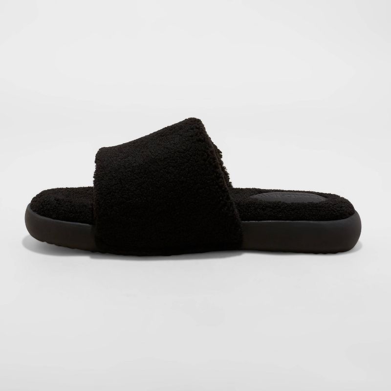Men's Rodney Adjustable Slide Slippers - Goodfellow & Co™ Black , 3 of 6