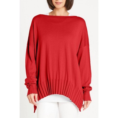 Women's Ribbed Boatneck Top - PLANET by Lauren G.