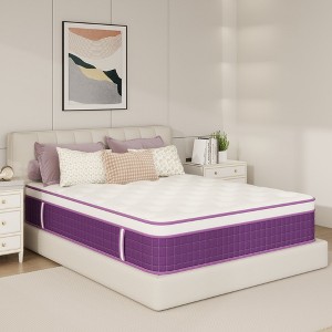 Sailvan Hybrid Full Mattress 12 inch, Purple Mattress in a Box, Medium Firm Mattress, Pressure Relief, CertiPUR-US - 1 of 4
