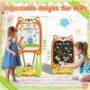 Skirfy 4-in-1 Easel for Kids, Adjustable Easel Toy with Chair for Ages 2-4, Flippable Sided Magnetic Drawing Board with Storage, Gift for Toddlers - 3 of 4