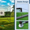 VisioGear Lawn Sports Sets 10FT Golf Practice Net Cage with Metal Frame Hitting Net Kit Indoor Outdoor, Black, 118.11"*118.11"*118.11" - 4 of 4