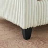Kumasinova Retro Tufted Corduroy Single Sofa Chair – Ergonomic Back Support, Plush Cushions, Easy Assembly, Accent Armchair for Living Room - 3 of 4