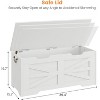 Coucheta 39.4" Farmhouse Storage Bench with Lid, Toy Chest with Soft-Close Hinge & 350lb Capacity, Style Entryway Storage Trunk - 3 of 4