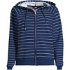 Lands' End Women's Serious Sweats Relaxed Long Sleeve Full Zip Hoodie Sweatshirt - 3 of 3