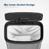 21 Gallon / 80 Liter Stainless Steel Trash Can,For Office, Bathroom, Dining Room - 4 of 4