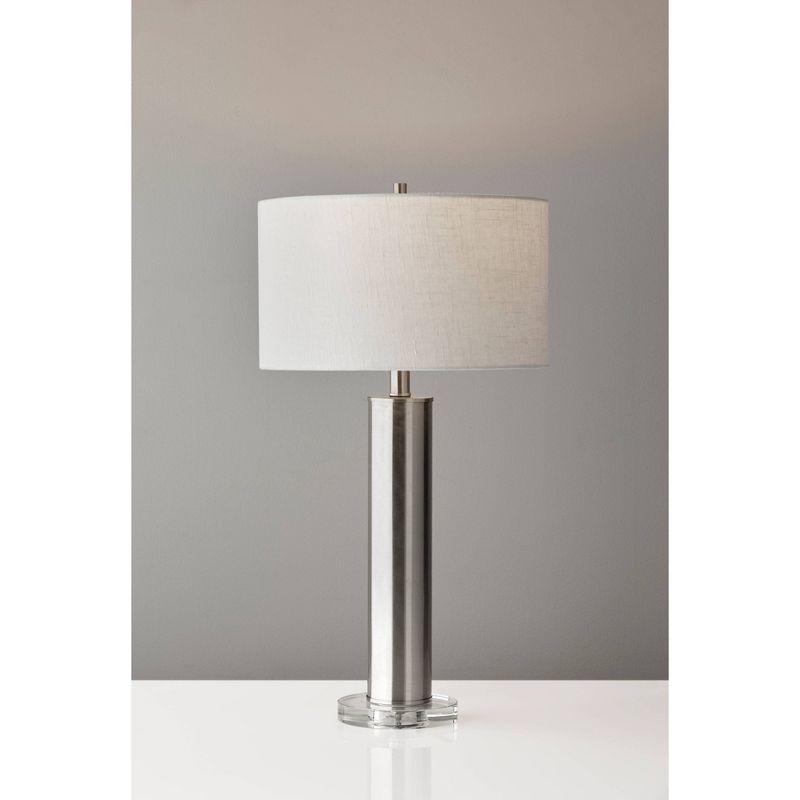 Ezra Table Lamp Silver - Adesso, 1 of 8