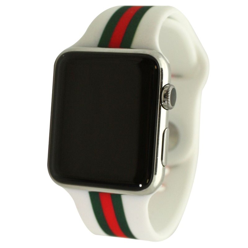 Olivia Pratt Mixed Prints Silicone Apple Watch Bands, 4 of 6