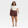 Women's High-Rise Modern Gauze Shorts - A New Day™ - 3 of 3