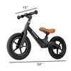 Trimate: Toddler 12" Black Balance Bike with Inflated Tire, Ages 3-5 - image 3 of 4