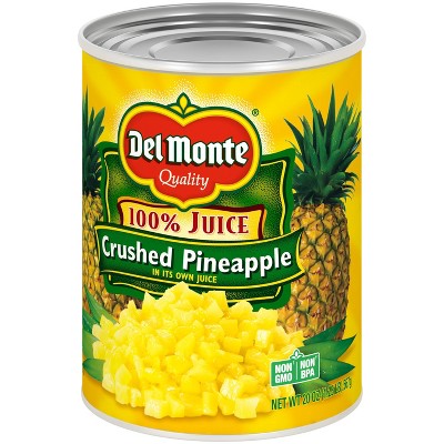 Del Monte Crushed Pineapple in 100% Juice 20oz