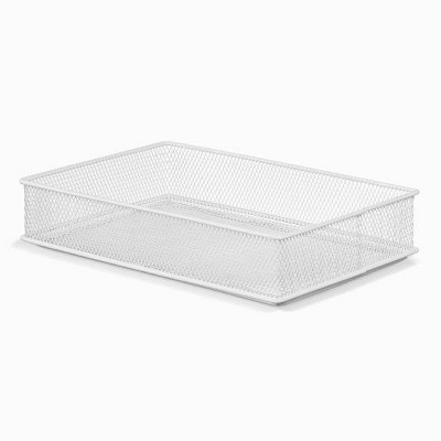 YBM Home White Mesh Drawer and Desk Organizer Tray