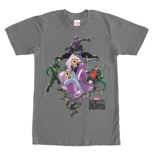 Men's Marvel Spider-Man Unlimited Villains T-Shirt - 1 of 4