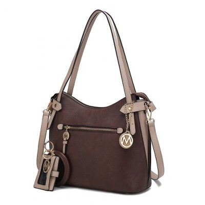 MKF Collection Jaseli Women’s Hobo Bag with Wristlet Bracelet Keychain with a Credit Card Holder by Mia K