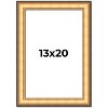 PosterPalooza | Traditional Gold Picture Frame - UV Acrylic, Foam Board Backing, Hanging Hardware - 2 of 4
