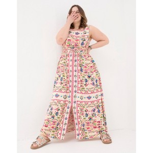 FatFace Women's Plus Size Carmen Trail Marks Maxi Dress - 1 of 4