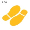 Unique Bargains Home Classroom Floor Stairs Decal PVC Footprint Sticker 8 Pairs - 3 of 4