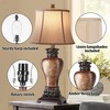 ROTTOGOON Farmhouse Rustic Table Lamps, Set of 2-3-Color Temperature Dimmable for Bedroom and Living Room Decor - 3 of 4
