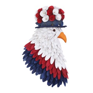 14" Red, White and Blue Bald American Eagle Wall Décor - National Tree Company - 1 of 3