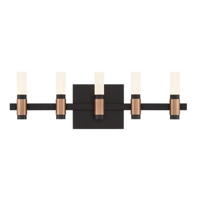 Eurofase Lighting Albany 10 - Light Vanity in  Black/Brass