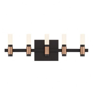 Eurofase Lighting Albany 10 - Light Vanity in  Black/Brass - 1 of 3