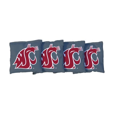 NCAA Washington State Cougars Corn-Filled Cornhole Bags - Grey