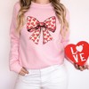 Simply Sage Market Women's Graphic Sweatshirt Coquette Hearts - 3 of 4