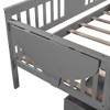 NicBex Twin/Full Size Daybed with 2 Drawers,Wood Day Bed Frame for Bedroom,Living Room,Apartment - 4 of 4