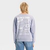 Women's Beach Bum Graphic Sweatshirt - Blue - 2 of 3