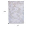 HomeRoots 3' X 5' White Abstract Non Skid Area Rug - 3 of 4