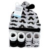 Hudson Baby Infant Boy Cap and Socks Set, Mustache, 0-9 Months - 2 of 4
