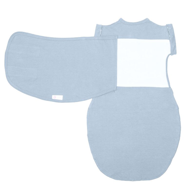 embe Transitional Short Sleeve Swaddle Sack with arm snaps (3-6 months) Arms-In/Arms-Out, Legs-In/Legs-Out, 5 of 6