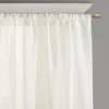 Gracie Mills Evander Solid Lightweight Embroidered Curtain Panel Single - 2 of 3