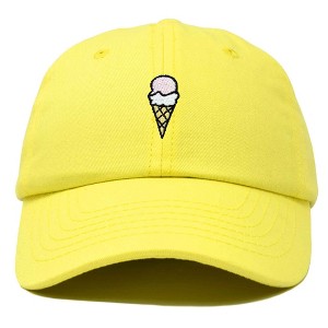 Dalix Double Scoop Ice Cream Embroidered Mens Cotton Dad Hat Baseball Cap - 1 of 4
