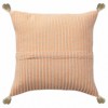 18" X 18"  And Ivory 100% Cotton Striped Zippered Pillow - 4 of 4