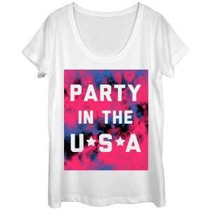 Women's Lost Gods Fourth of July  Party in the USA Scoop Neck - 1 of 3